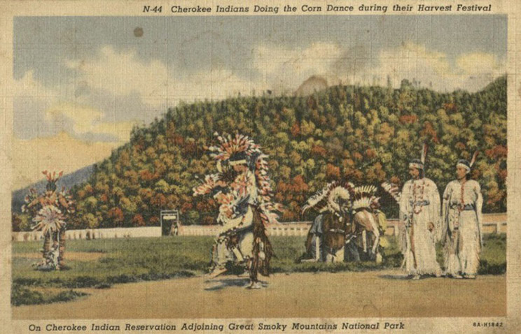 Cherokee Harvest Festival postcard