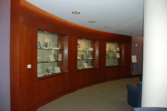 Atrium exhibit cases