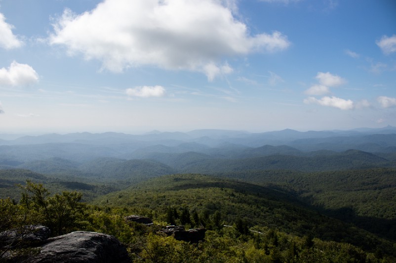 Scenic view from the Blue Ridge Parkway