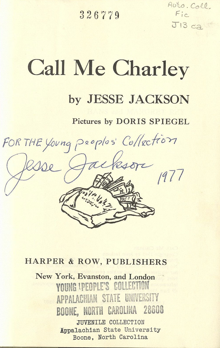 "Call Me Charley" title page