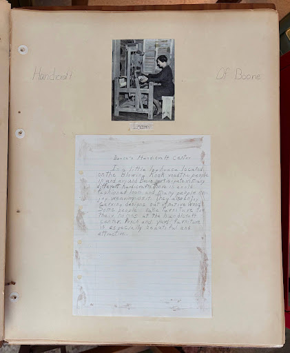 Photograph of a loom in use