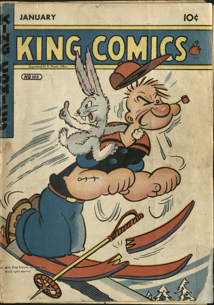 Cover of King Comics showing Popeye