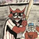 Close-up of a baseball program from the Charleston (West Virginia) Alley Cats