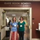 Greta Browning and Shannon McCluney at Rare Book School