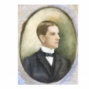 A portrait from the collections, inscribed with the name