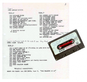 Picture of a tape and its transcript