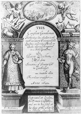 Title page from Henry Peacham’s "The Compleat Gentleman"