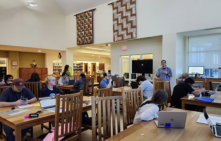 Willard Watson III teaches in the Special Collections Research Center