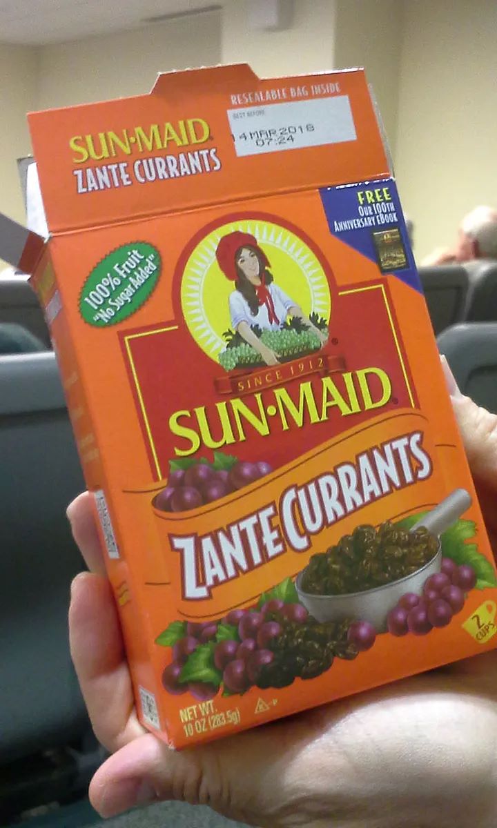 Box of Sun Maid Zante Currants